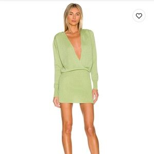 superdown Light Green Mini Dress